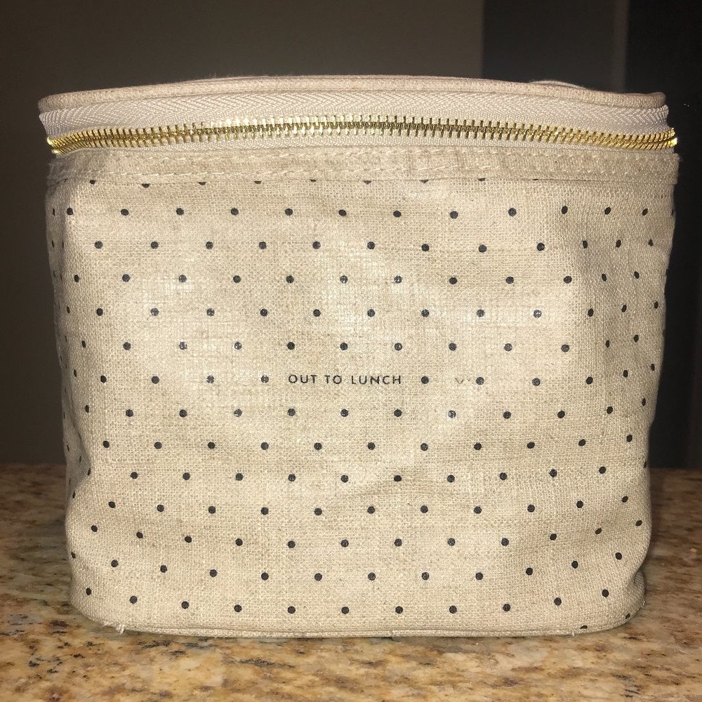 Kate Spade Canvas Spotted Polka Dot Makeup Bag